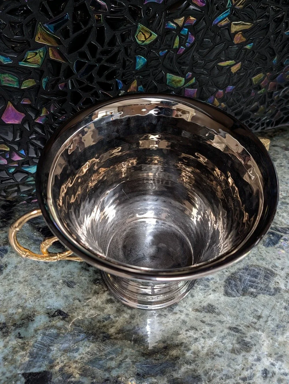L'OBJET evoca champagne bucket wine chiller 24k gold